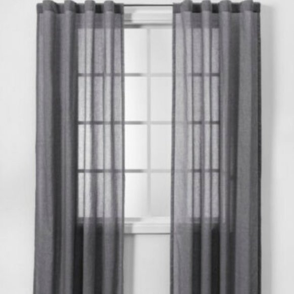 Made By Design Other - CURTAINS Window Panels Pair Rod Made By Design 2 Gray 42x84 Light Filtering NEW